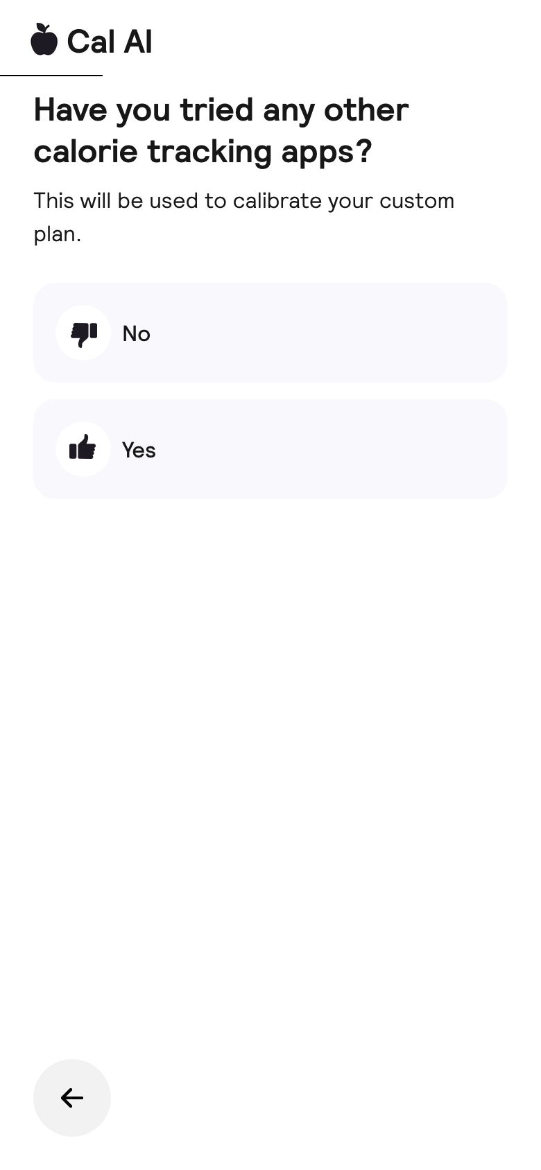 Tried apps screen